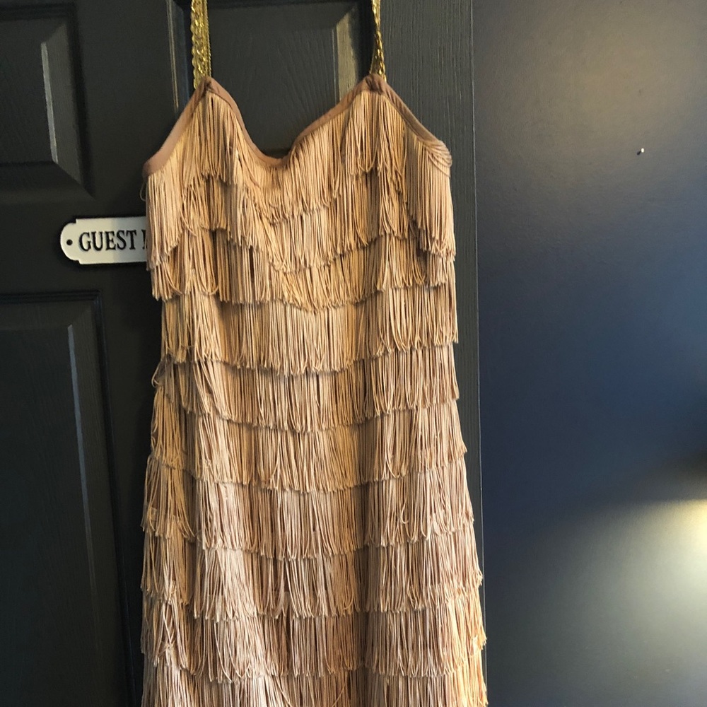 1920s inspired, handmade vintage fringe dress
